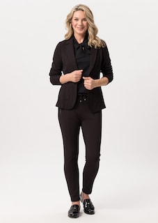 Jerseyblazer aus Strukturware mit Taschen thumbnail 2