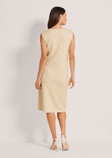 Ärmelloses Etui-Kleid in Struktur-Qualität thumbnail 3