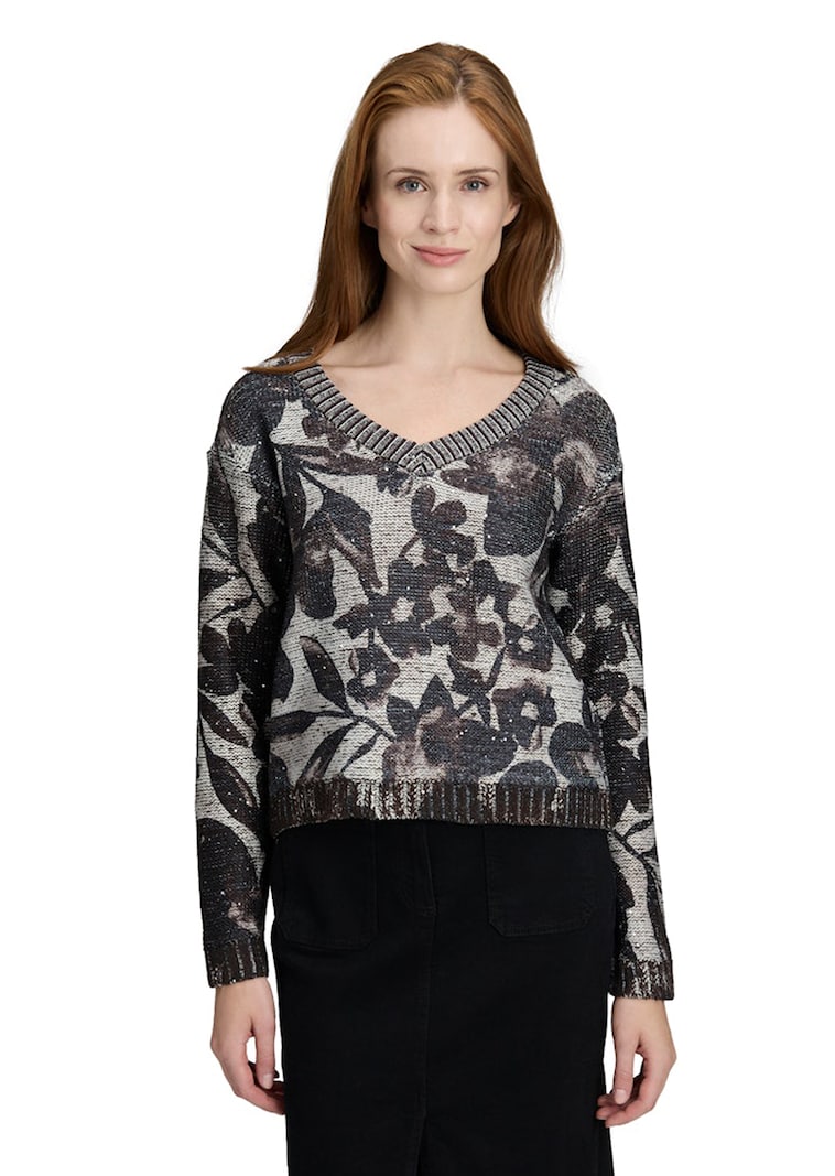 Strickpullover mit Pailletten