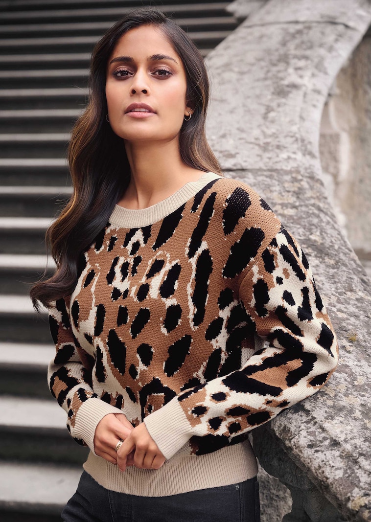Pullover mit Animalmuster