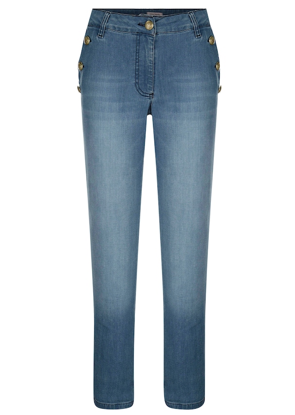 Jeans mit Goldknopf 2