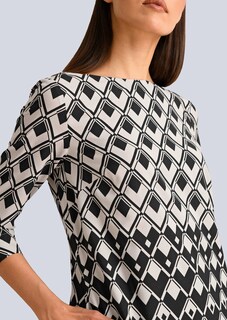 Kleid mit grafischem Druck thumbnail 2