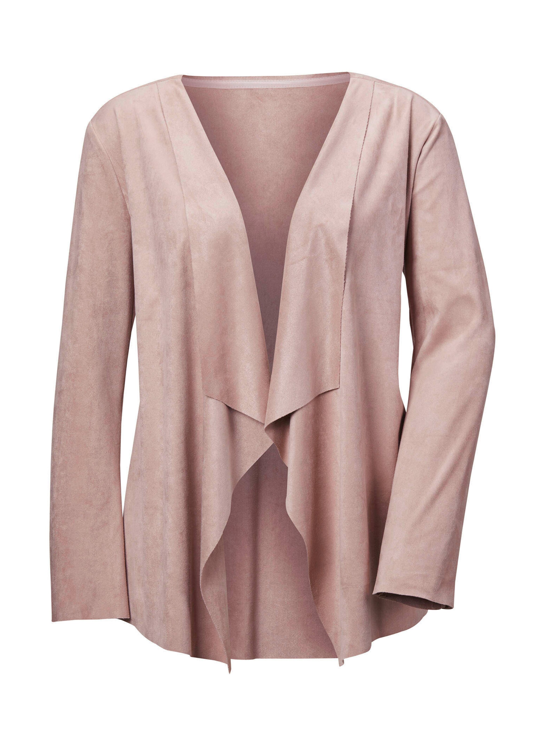 Veste aspect velours avec col bénitier