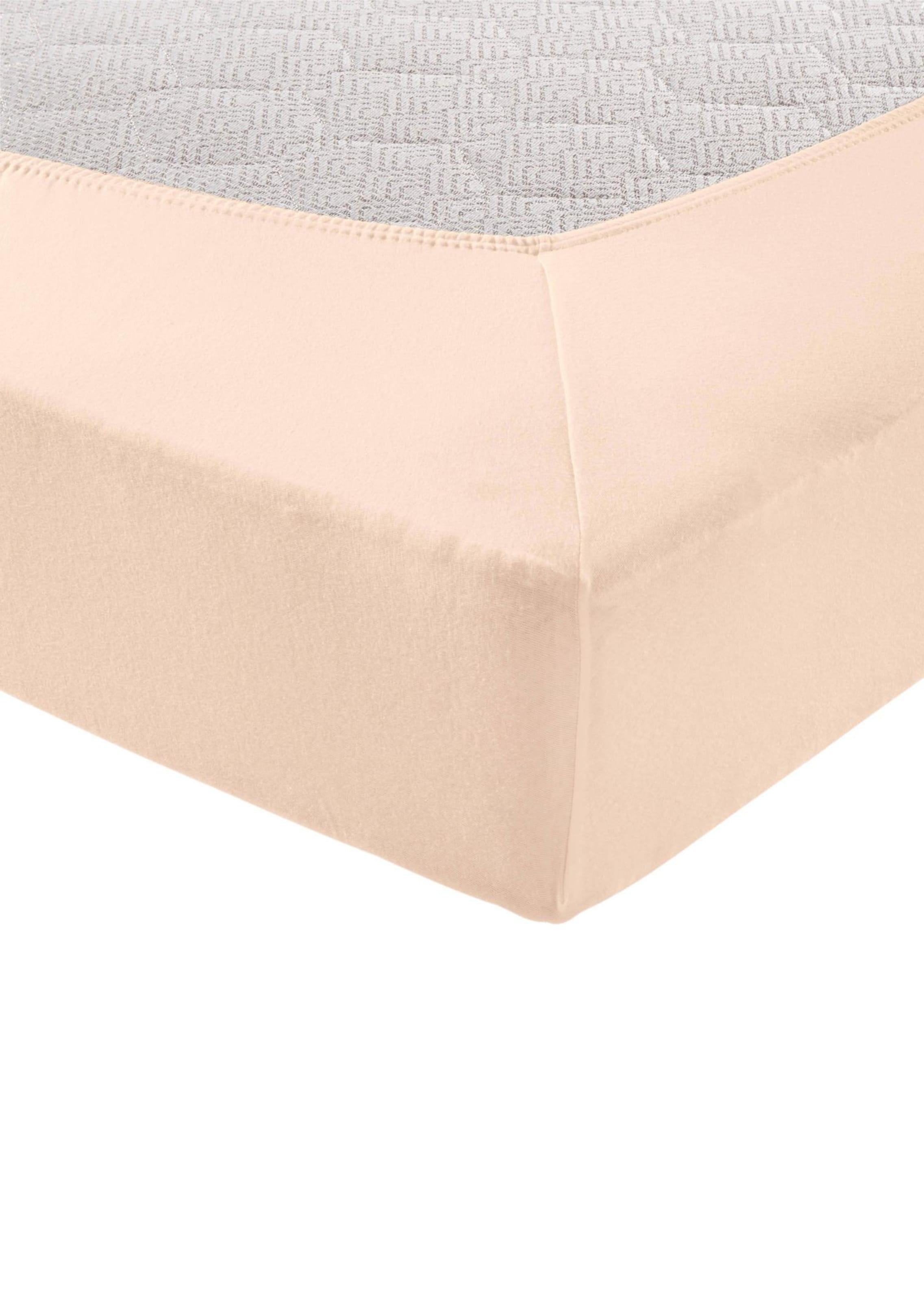 Drap-housse en jersey - crème - Gr. 180-200 x 200 cm de Goldner Fashion