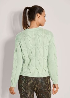 Grobstrick-Pullover mit Zopfmuster thumbnail 3