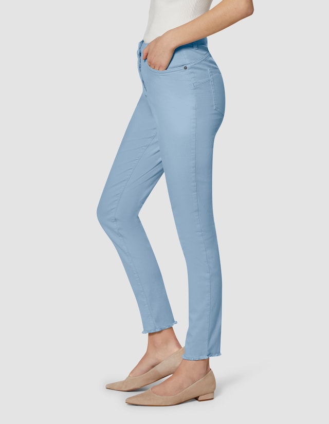 Jeans met fijne franjezoom 3