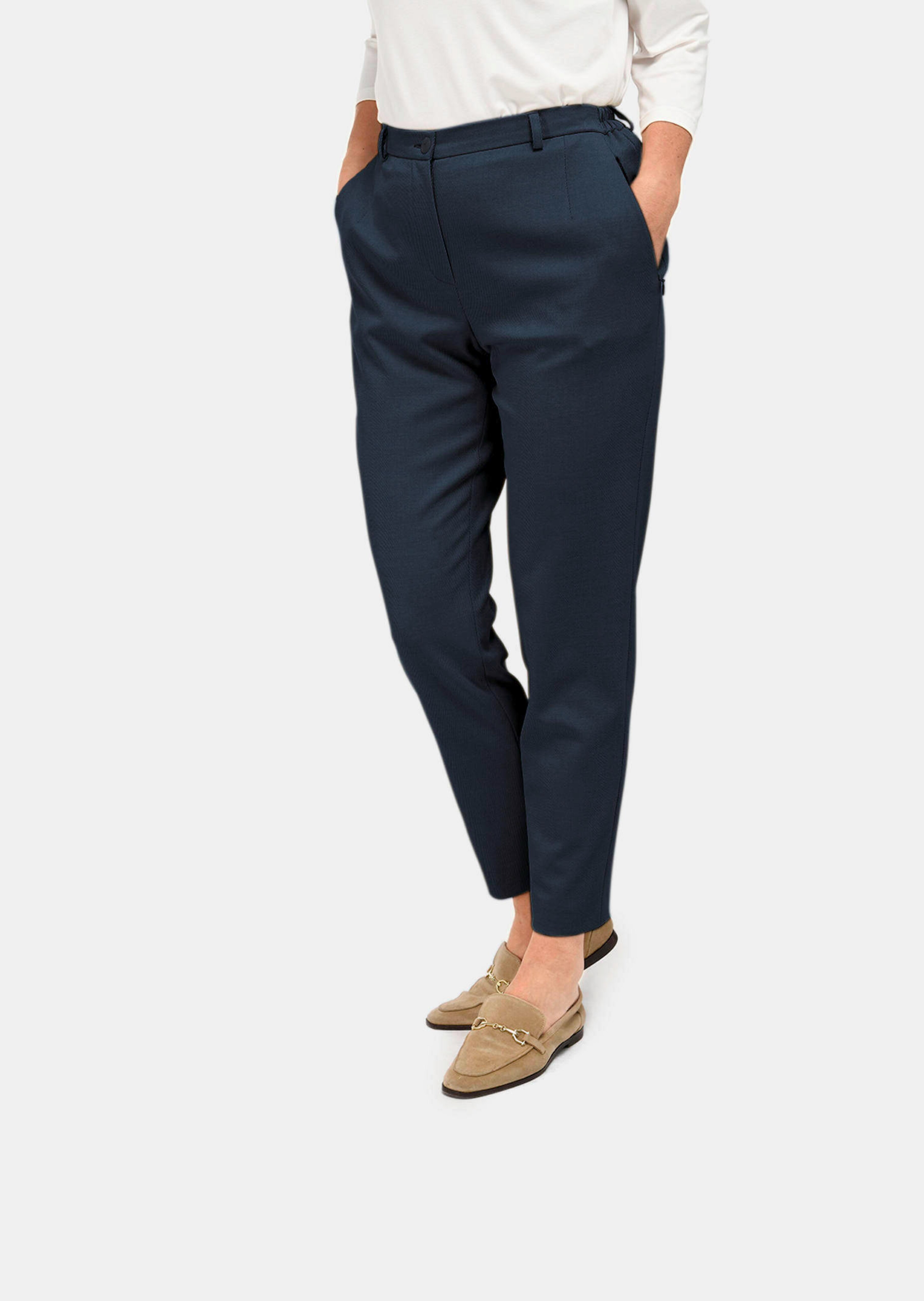 Pantalon à côtes coupe confort