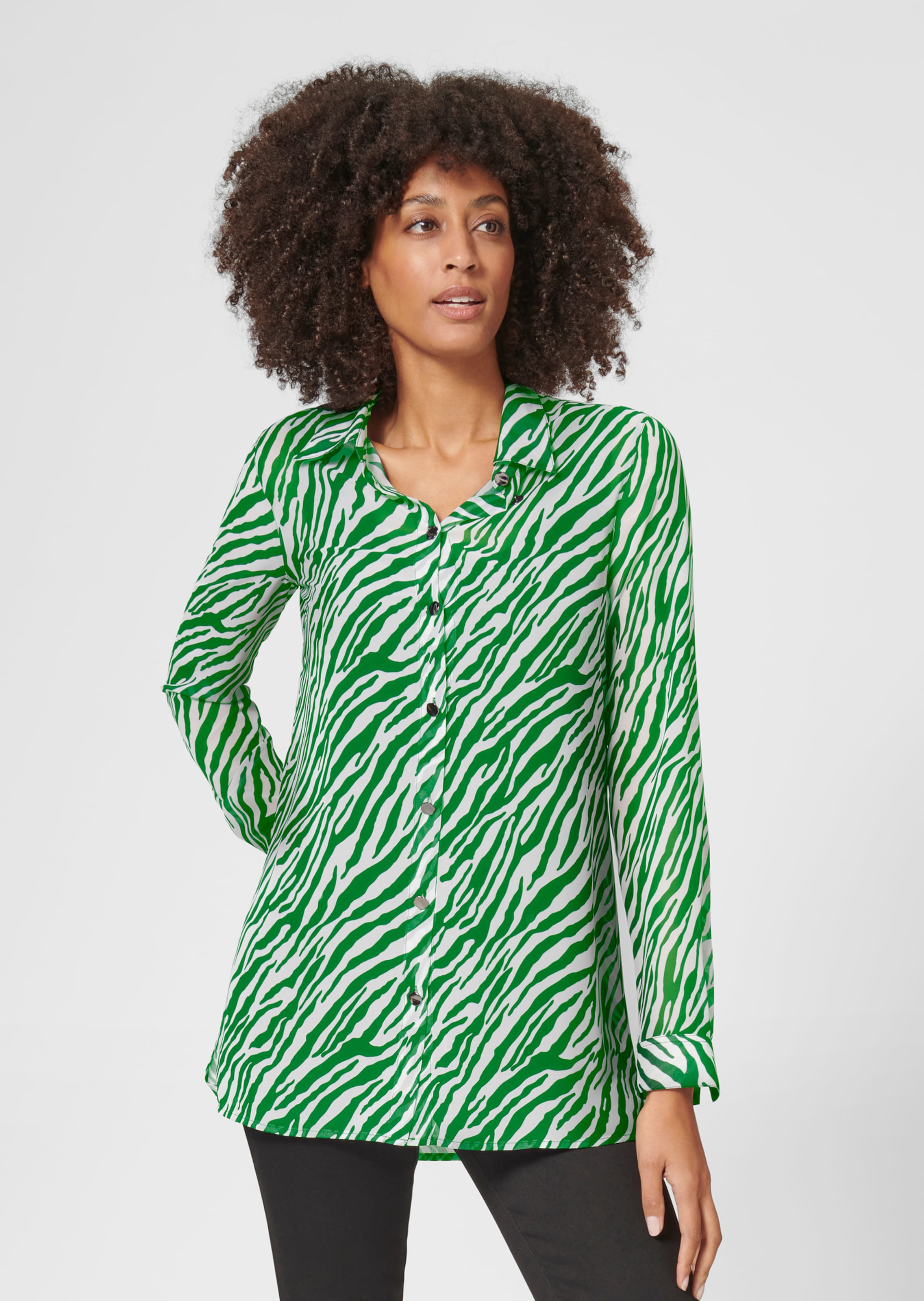 Lange discount blouse groen