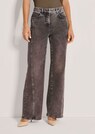 Wide-Leg-Jeans mit Glitzerprint thumbnail 1