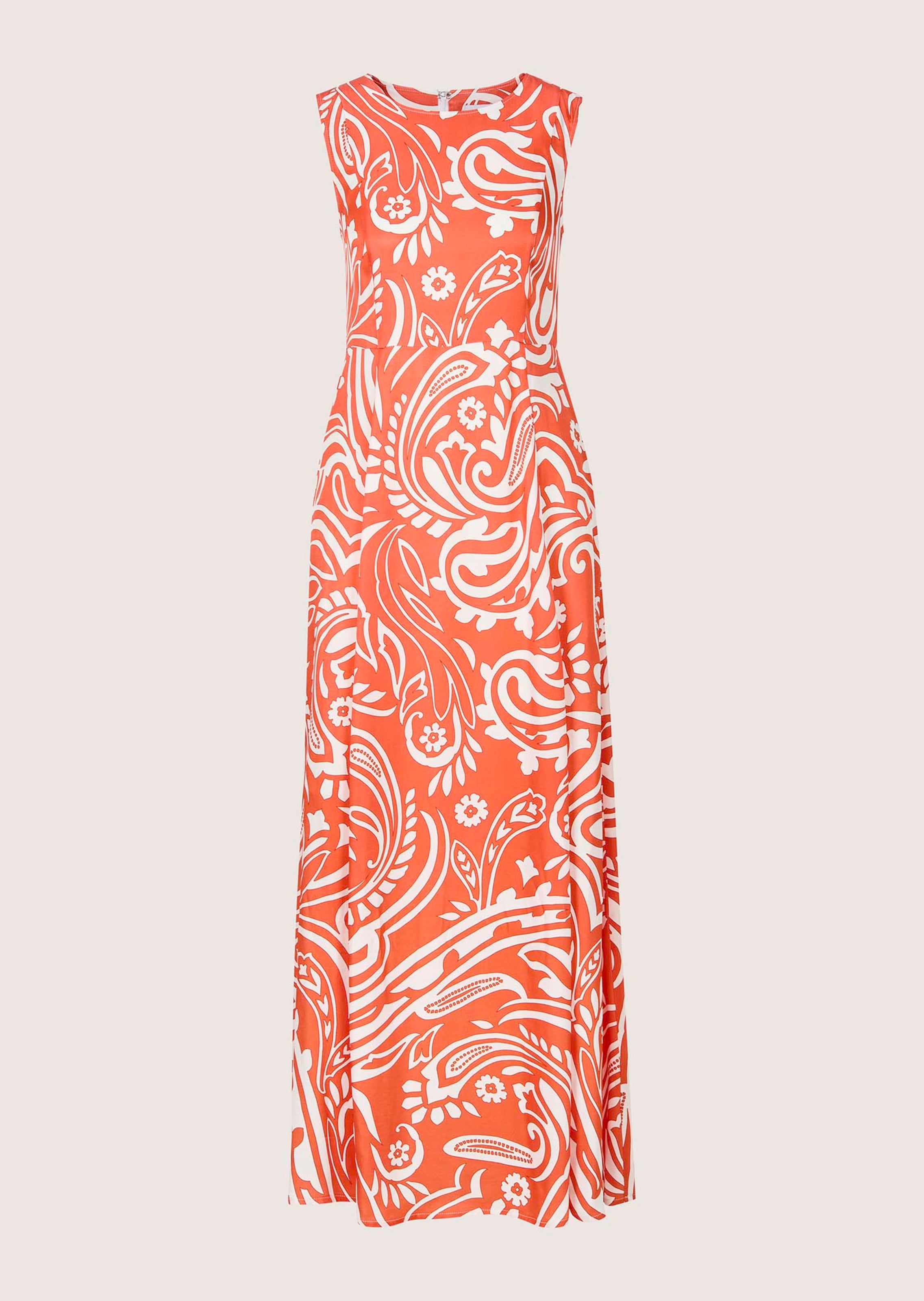 Ärmelloses Kleid mit Unikat-Print