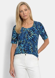 T-shirt en coton avec des fleurs féminines thumbnail 7