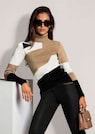 Pull à col roulé avec motif géométrique thumbnail 4