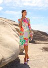 Patterned H-line dress thumbnail 7