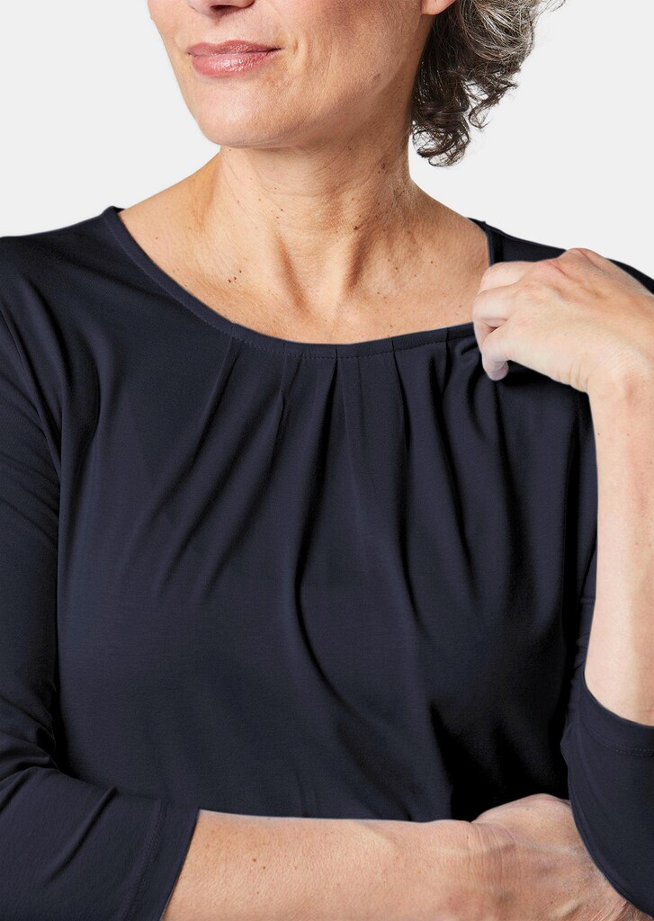 Shirt mit Rundhals und 3/4-Arm