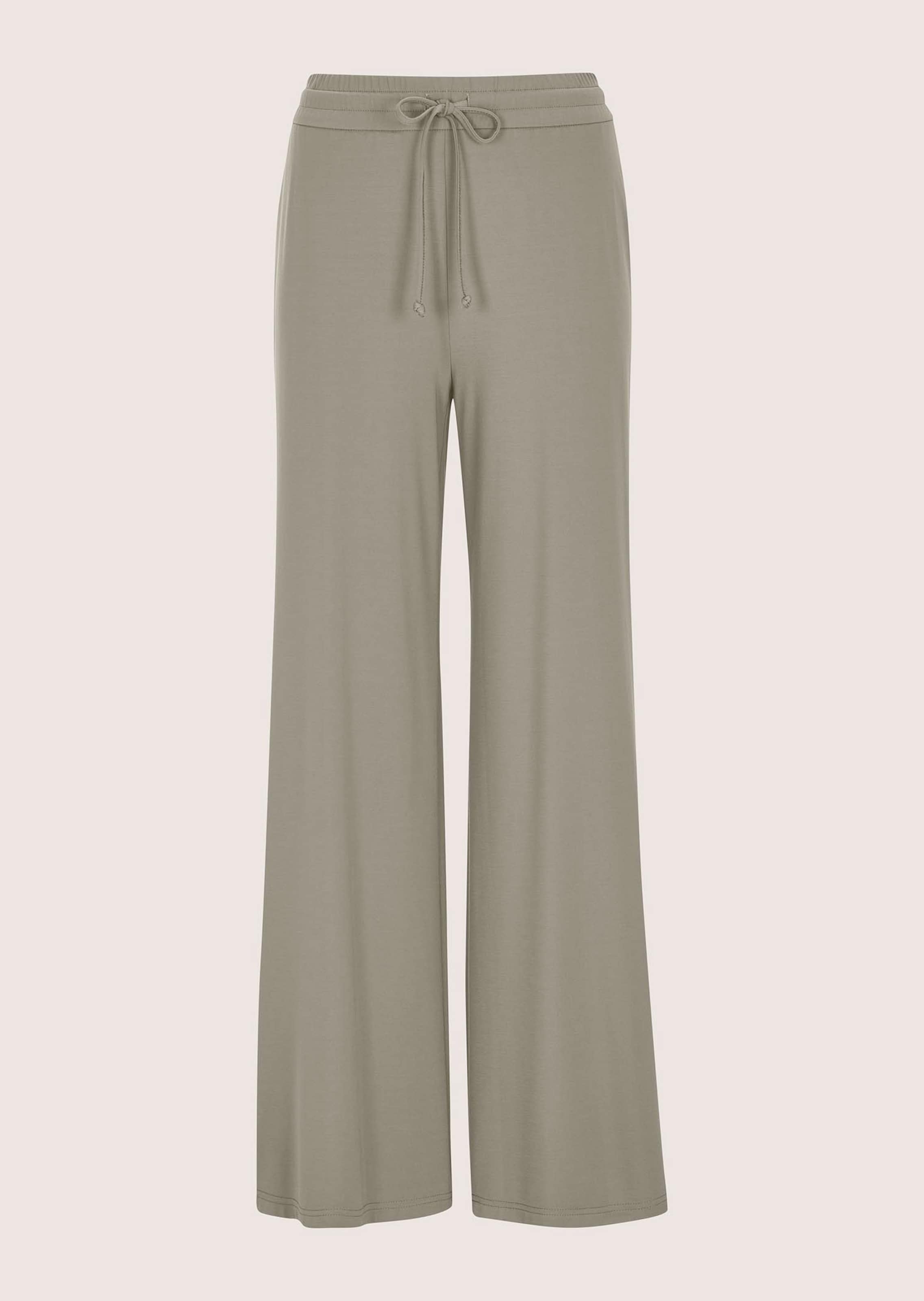 Lässige Jerseyhose mit weitem Bein