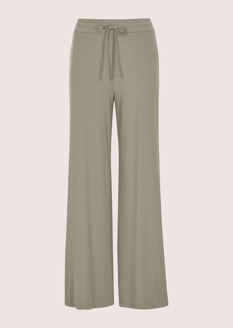 Lässige Jerseyhose mit weitem Bein