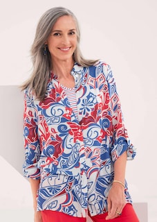 Overhemdblouse met print allover thumbnail 7