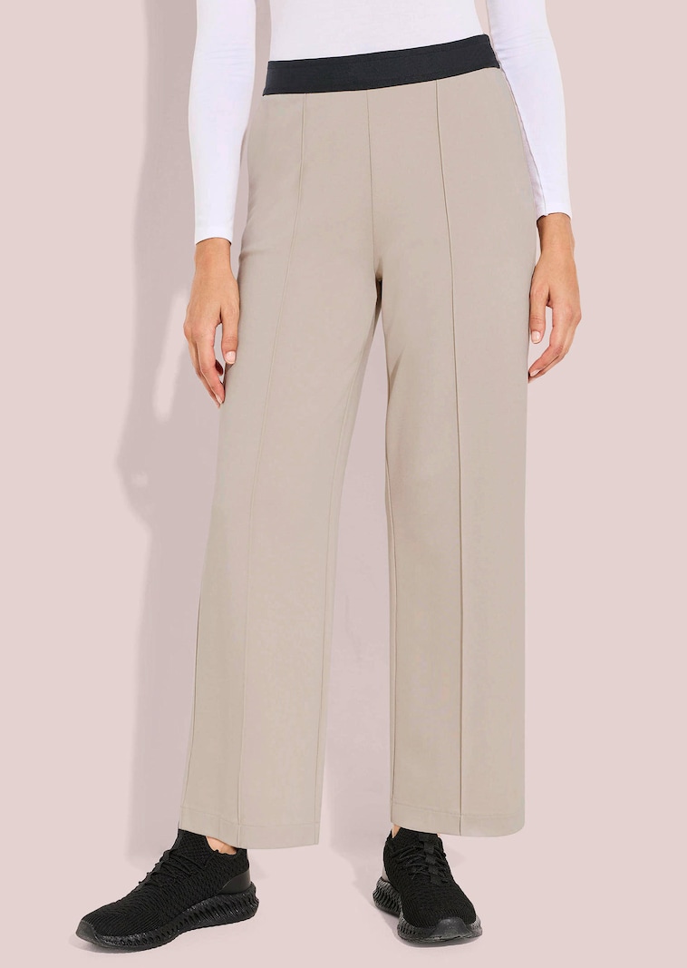 Pantalon de loisirs en jersey avec liseré