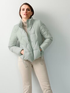 Kurze Daunensteppjacke mit Zierbändern thumbnail 4