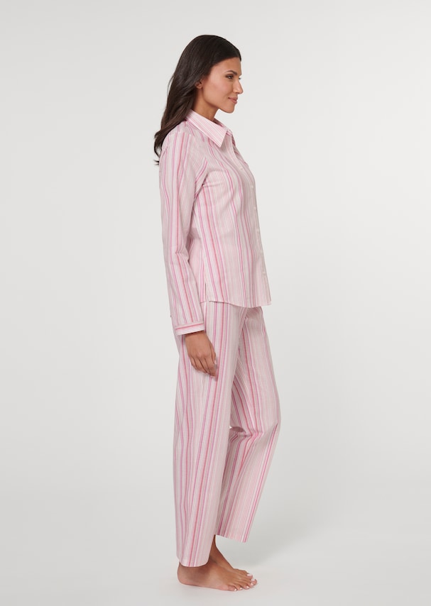 Pyjamas with elegant woven stripes 3