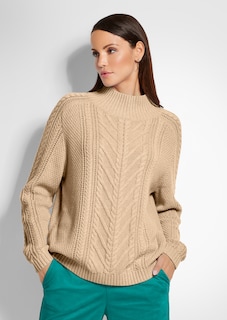 Stehkragen-Pullover mit Struktur thumbnail 1
