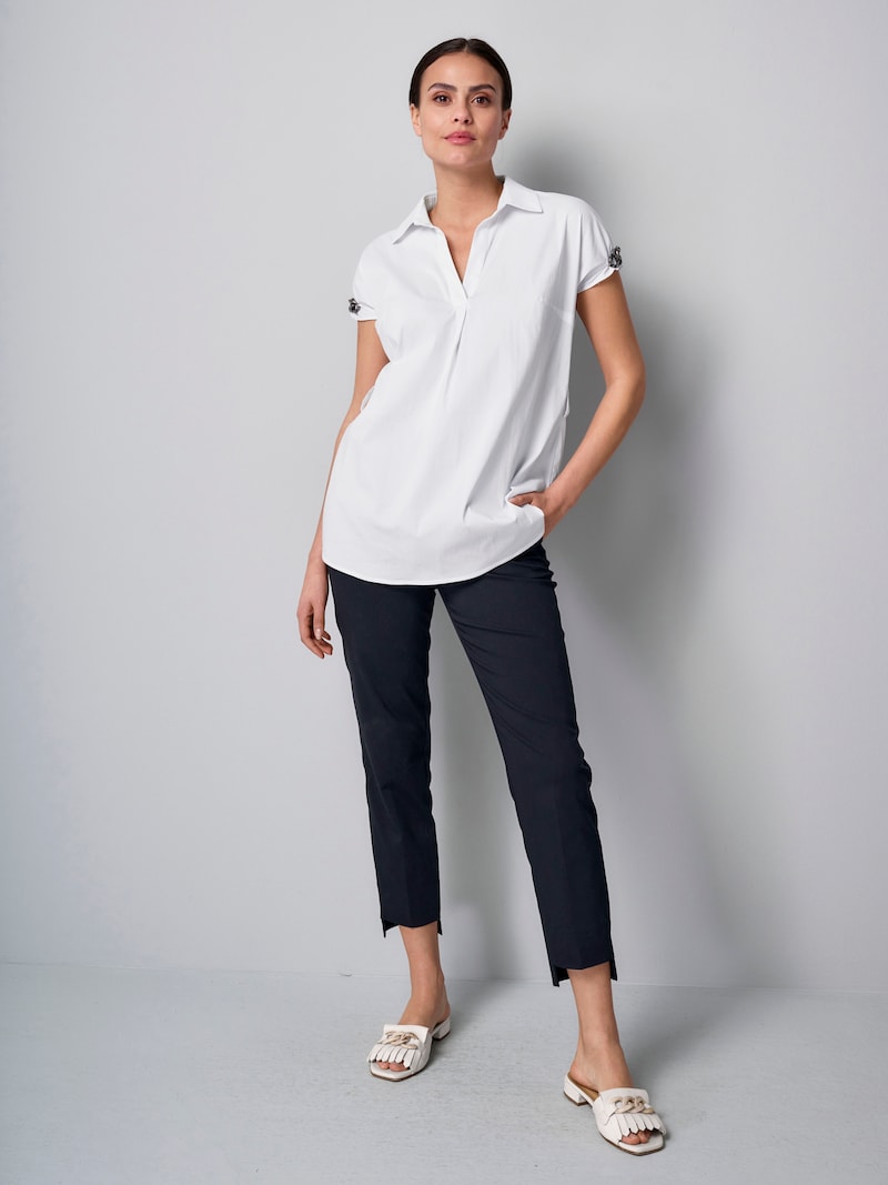 Longbluse mit Kettendetails am Arm