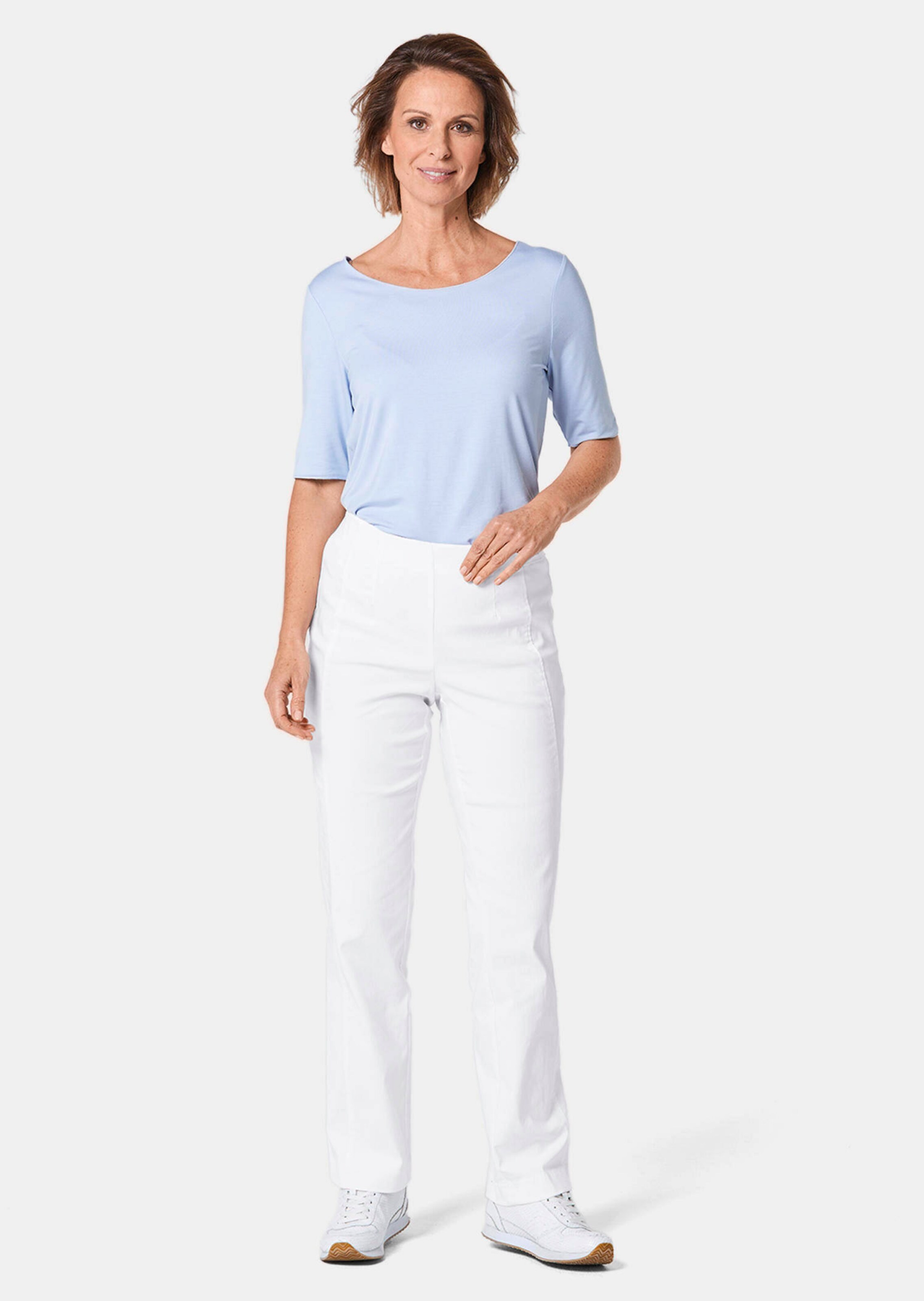 Pantalon super stretch LOUISA - blanc - Gr. 50 de Goldner Fashion