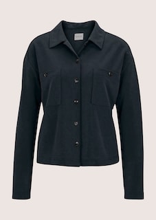 Oversize Hemdbluse mit aufgesetzten Taschen thumbnail 6