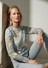 Pullover mit botanischem Print thumbnail 1