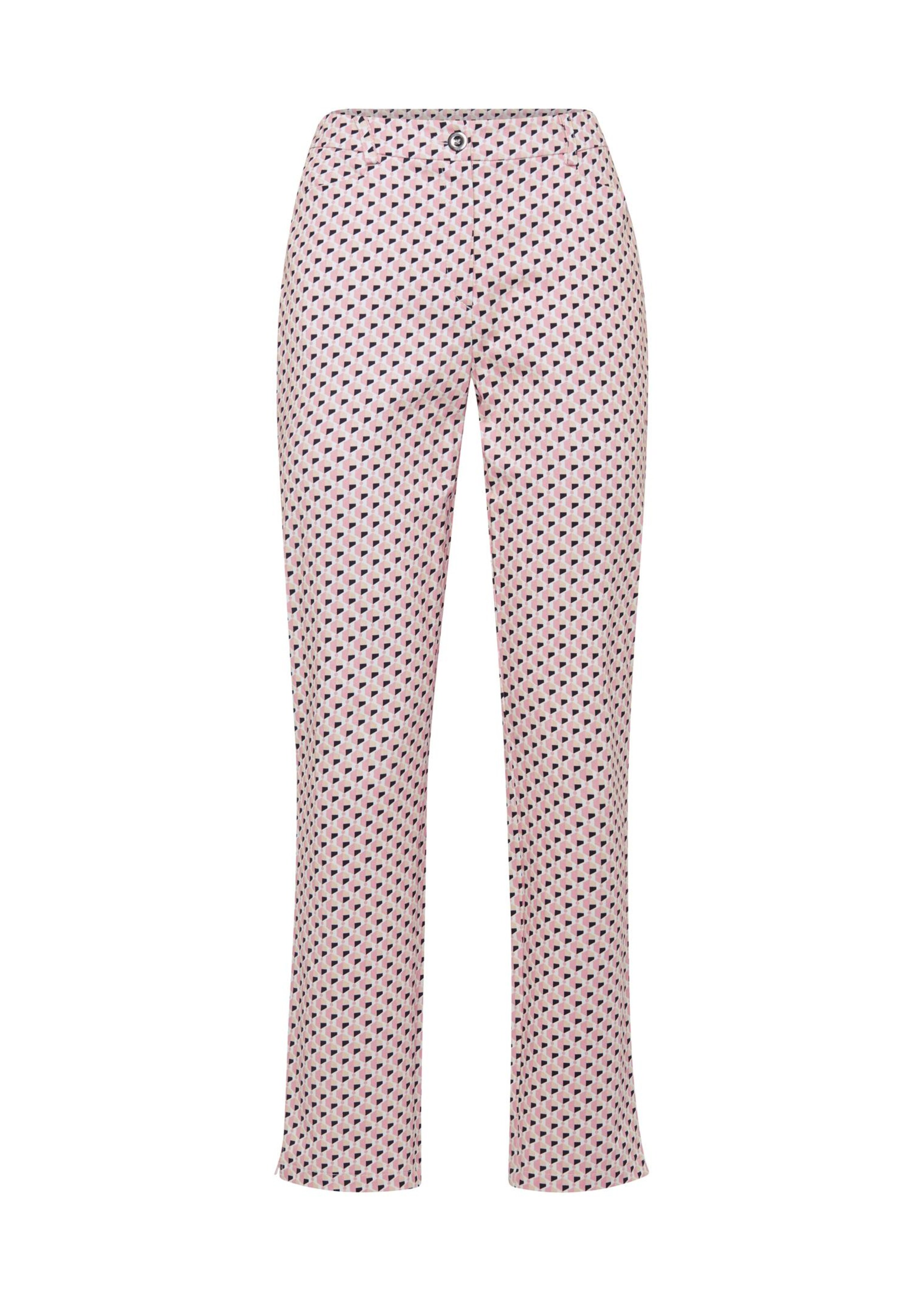 Pantalon imprimé - rosé / à motifs - Gr. 48 de Goldner Fashion