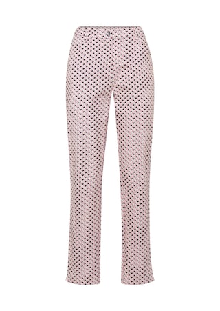 rosé / à motifs Pantalon imprimé
