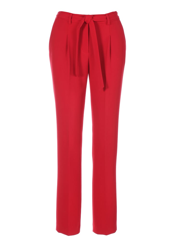 Ankle-length pleated trousers