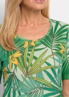Comfortabel shirt met een tropisch dessin thumbnail 5