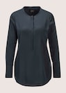 Lange Seidenbluse in kragenloser Form thumbnail 6