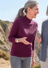 Fijn gebreide tricot pullover met opstaande kraag thumbnail 7