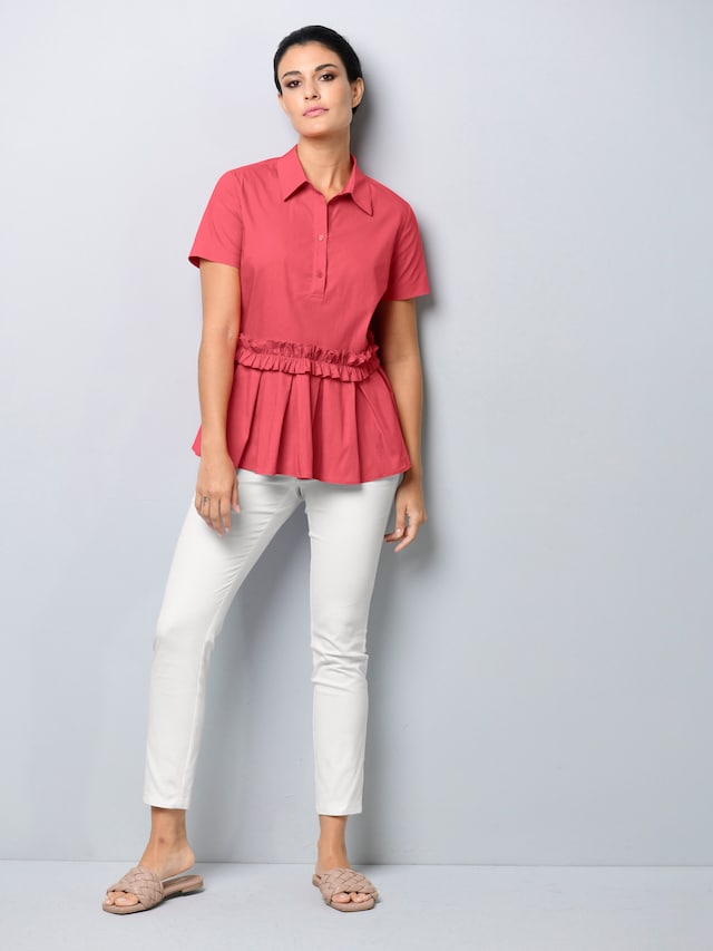Bluse mit Rüschenband 6