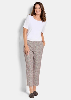 Pantalon extensible à motif thumbnail 2