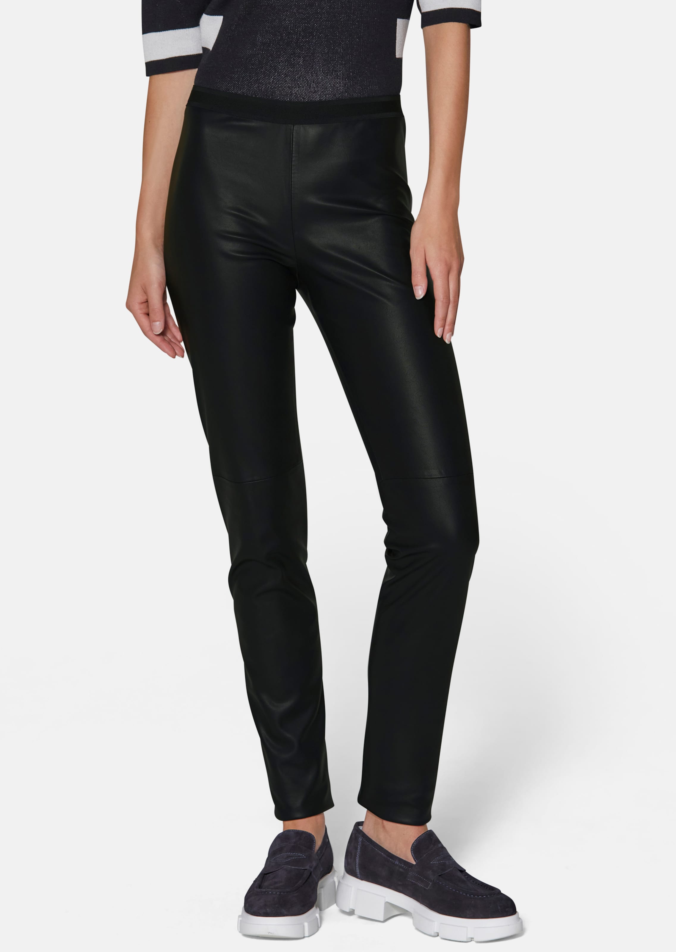 Pantalon aspect cuir new arrivals