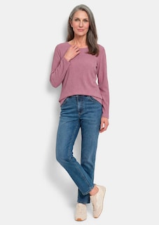 T-shirt en jersey élégant, façon crêpe thumbnail 1