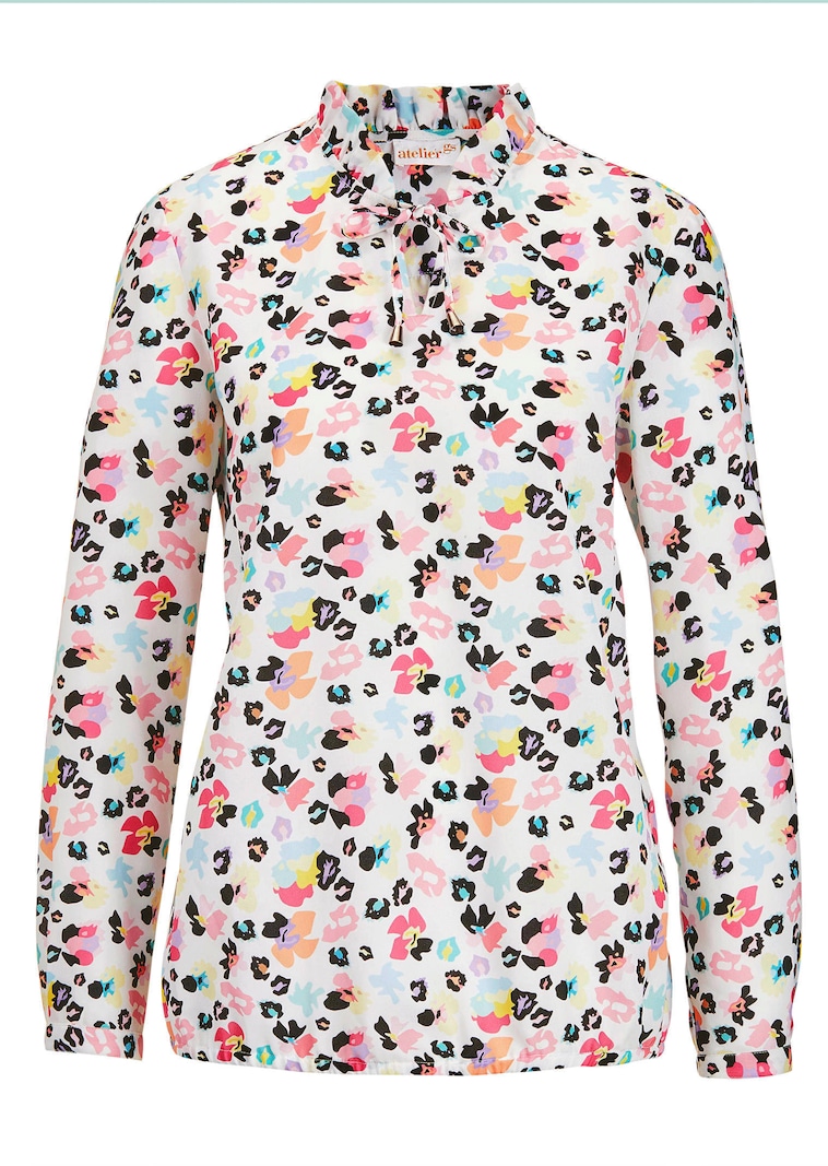 Zeitlose Bluse mit einzigartigem Druck