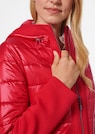 Lange Jacke im Materialmix mit Kapuze thumbnail 5