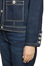 Veste en jean féminine, sans col thumbnail 5