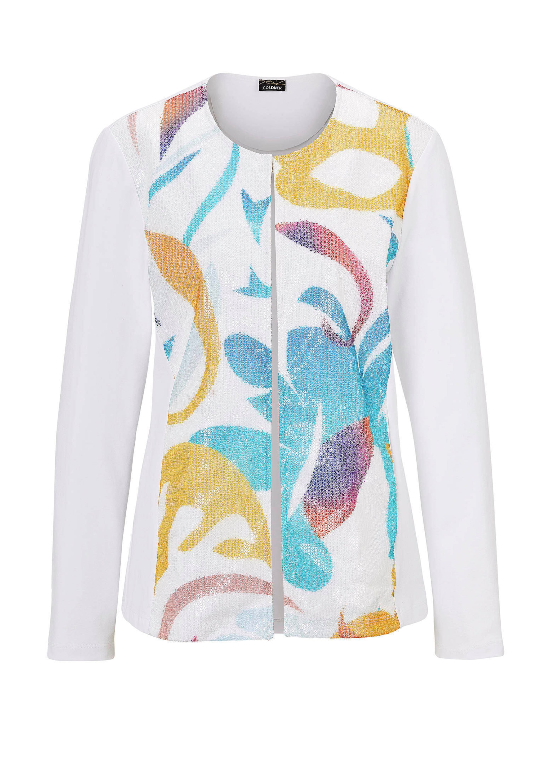 Jerseyjacke mit Pailletten