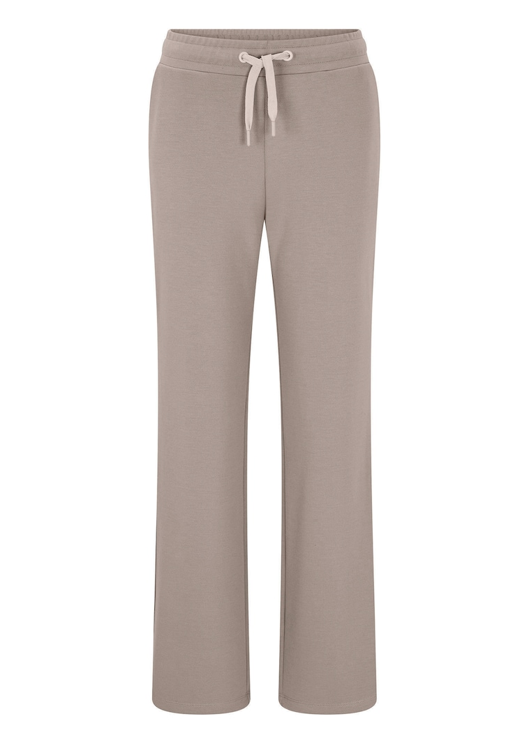 Sweatbroek met biezen aan de zijkant