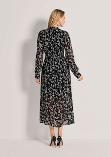 Langes Kleid in Wickeloptik thumbnail 3