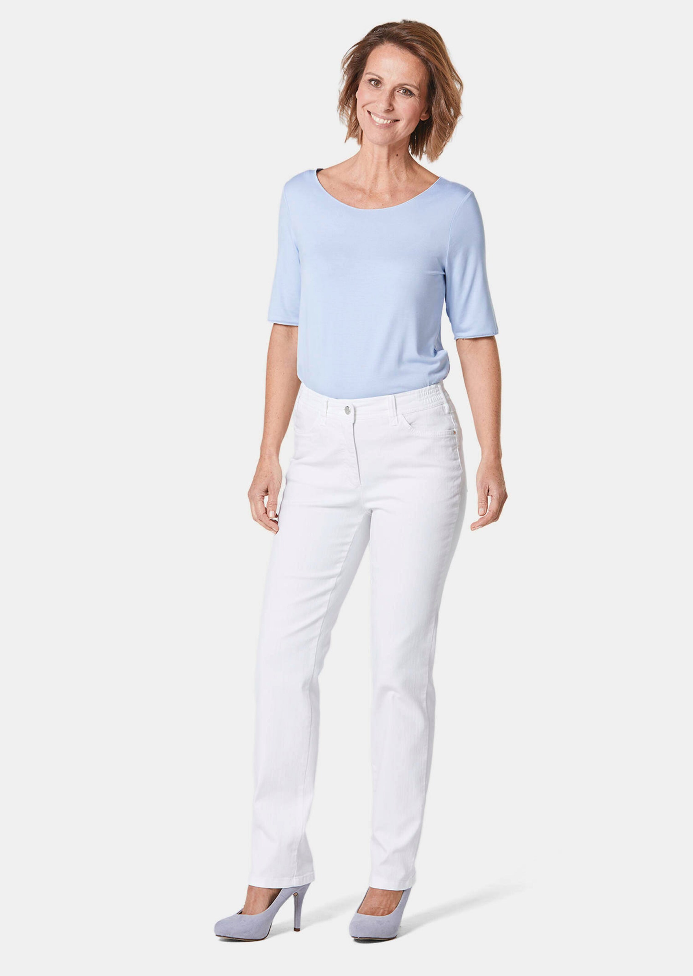 Jean classique ANNA - blanc - Gr. 40 de Goldner Fashion