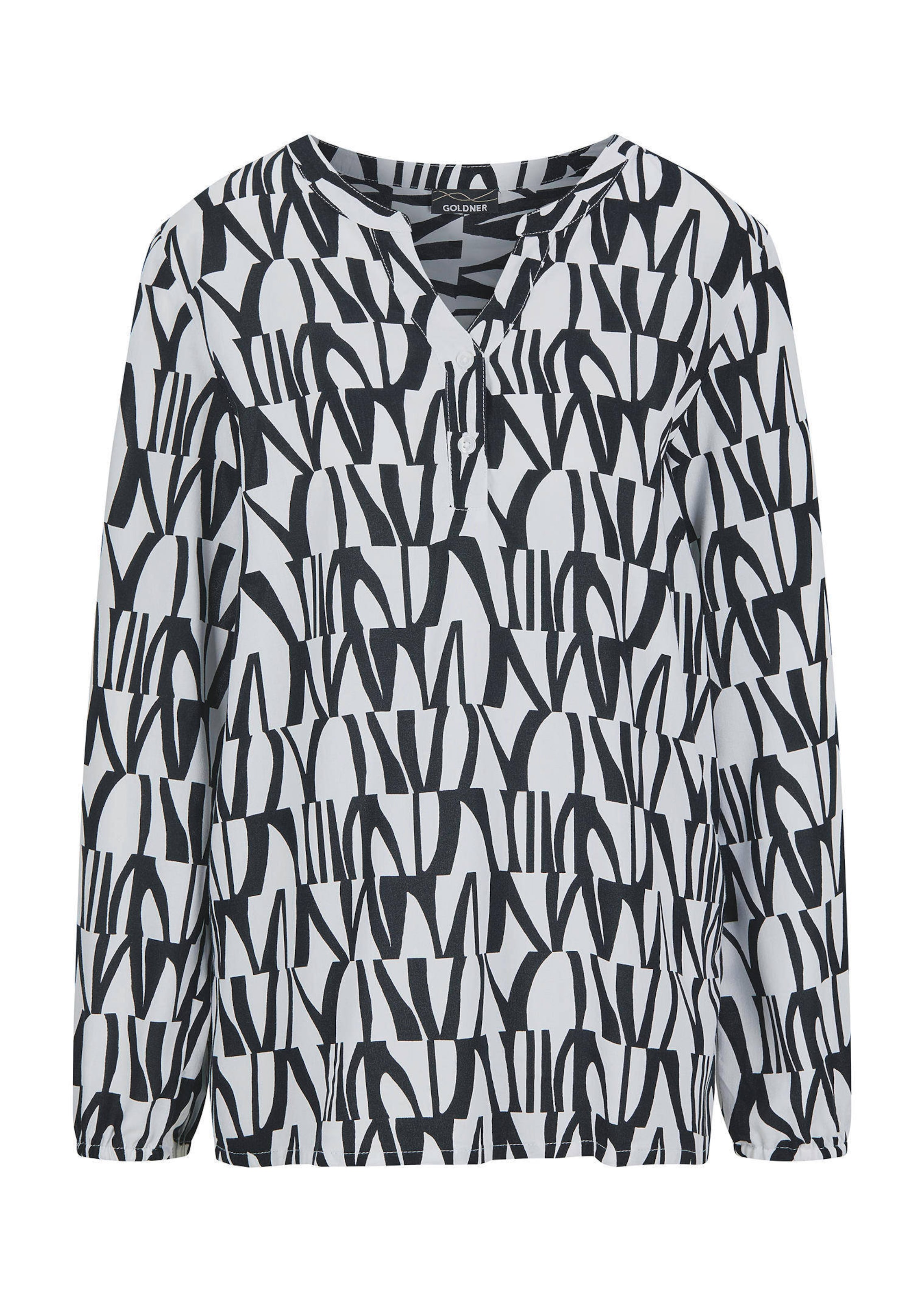 Chemisier imprimé à encolure tunique