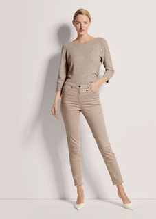 Jeans met fijne franjezoom thumbnail 2