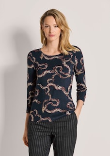 Viskose-Shirt mit Schlangenprint thumbnail 1