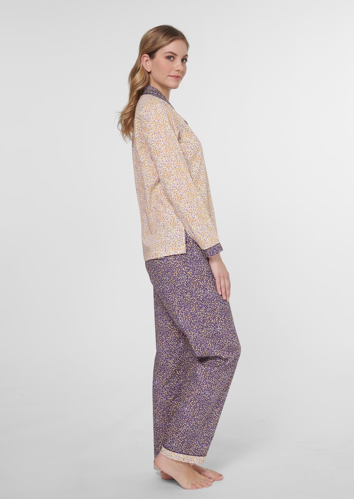 Bedruckter Pyjama aus reiner Baumwolle 3